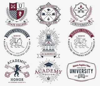 英国学位教育图标图片免抠