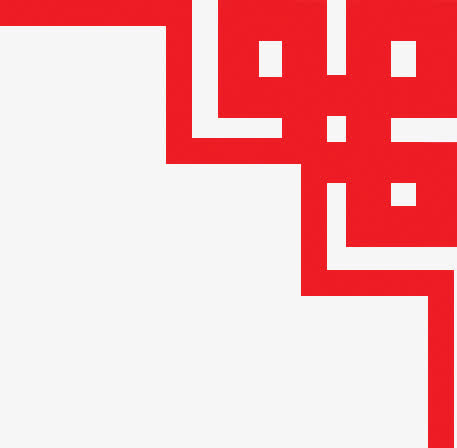 红色中式边框画框设计图片免抠