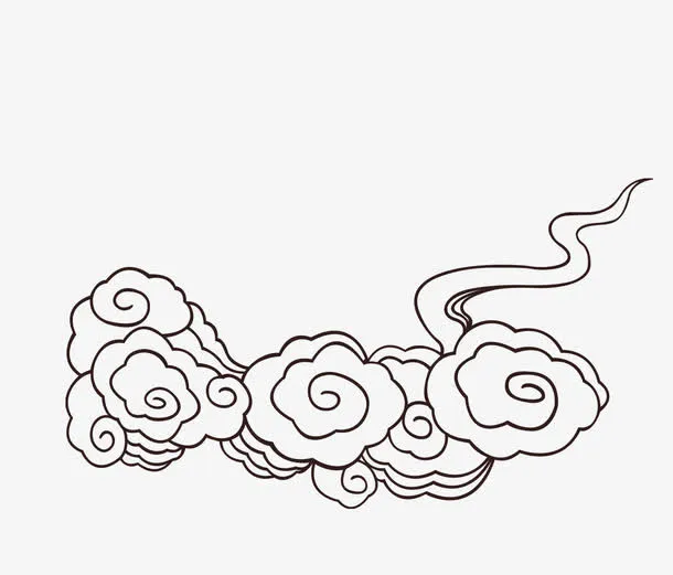 中式祥云纹免抠