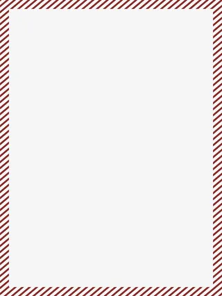 小清新红色边框免抠