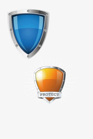 安全盾牌装饰图免抠