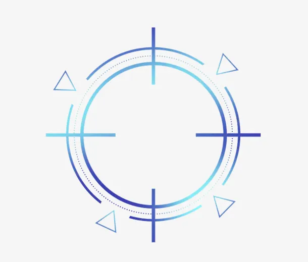 渐变科技瞄准免抠