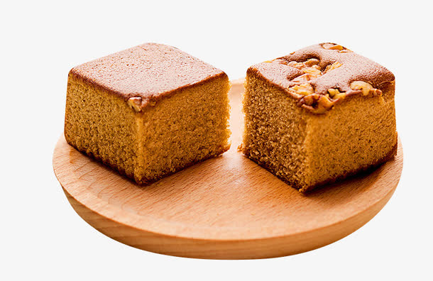 小块茶点枣糕素材免抠