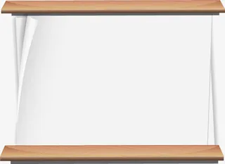 简约白色纸张免抠