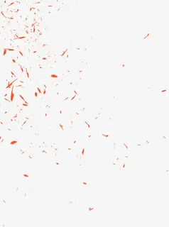 漂浮红色飞溅图标效果免抠