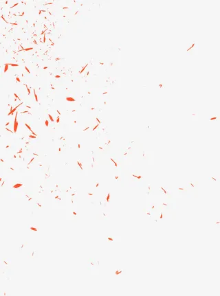 漂浮红色飞溅图标效果免抠