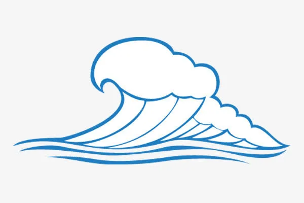 卡通水浪免抠