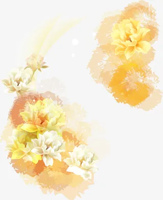 梦幻水彩晕染免抠