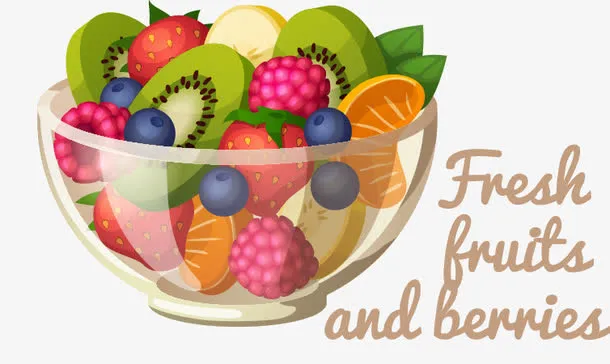 水果拼盘餐饮图标免抠