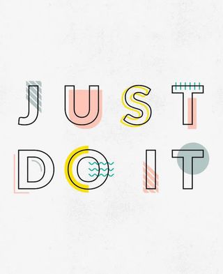 实现它英文艺术字免抠