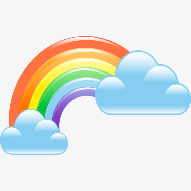 七色彩虹免抠