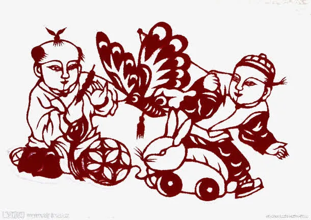 中秋剪纸免抠