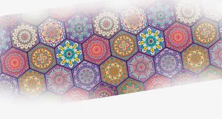 彩色民族纹理免抠