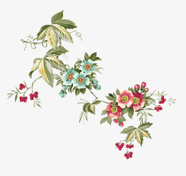 花卉装饰元素免抠