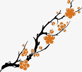 冬季腊梅图免抠