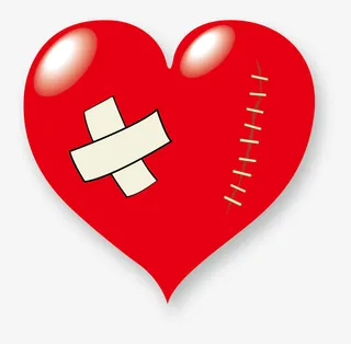 情人节卡通受伤的心免抠