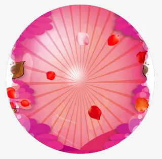 甜蜜七夕快乐相惠海报圆背景