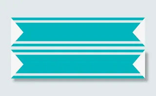 绿色飘带png素材图免抠