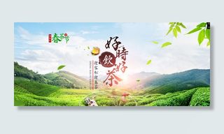 茶叶全屏促销海报背景高清