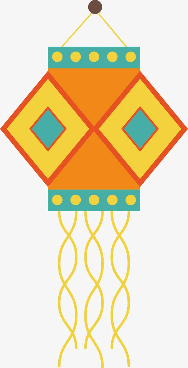 平面灯笼矢量图免抠