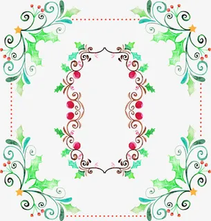 浪漫手绘婚礼请帖封面免抠