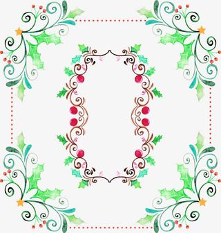 浪漫手绘婚礼请帖封面免抠