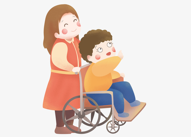 母子爱心图PNG免抠