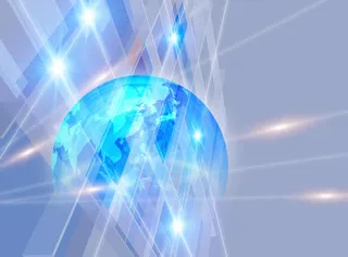 梦幻蓝色地球背景高清免抠