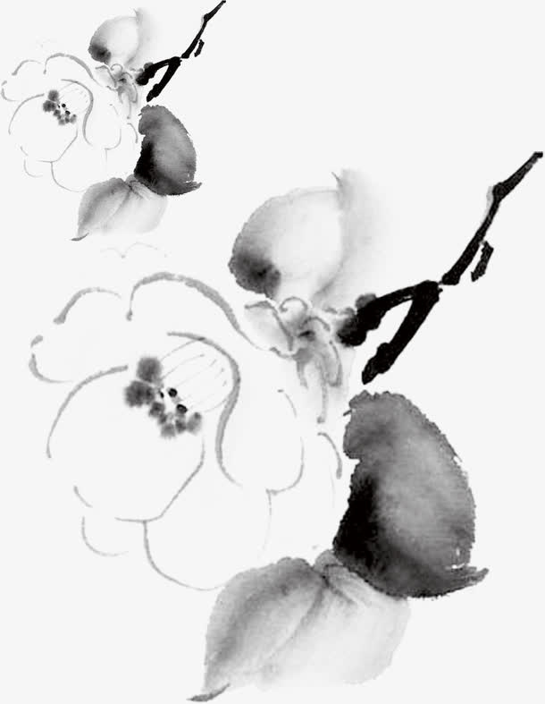 水墨画元素免抠