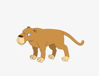 卡通手绘老虎动物免抠