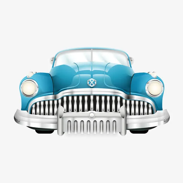 矢量手绘车免抠