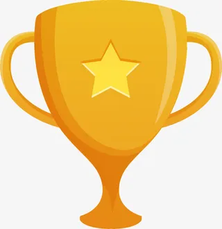 五角星黄色足球世界杯矢量素材免抠