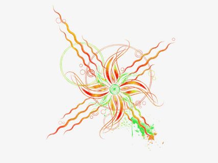 漂浮花瓣气泡简洁大方树叶树丛免抠