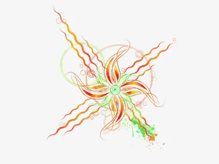 漂浮花瓣气泡简洁大方树叶树丛免抠