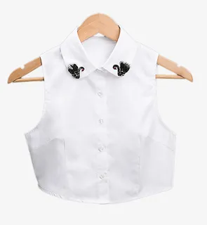 韩国毛衣装饰领假领子衬衣领免抠