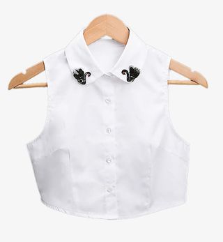 韩国毛衣装饰领假领子衬衣领免抠