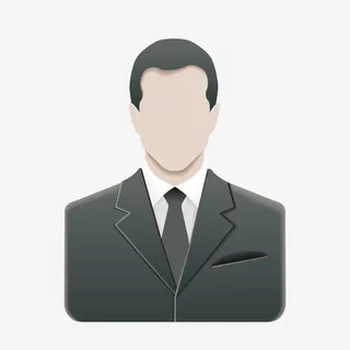 黑色质感商务男士头像免抠