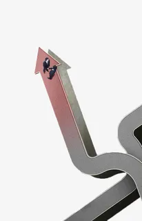 箭头形状路上洽谈商务免抠