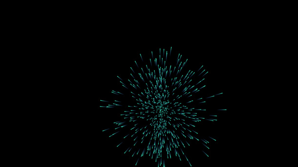 C4D烟花背景大气科幻背景