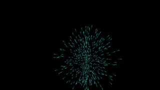 C4D烟花背景大气科幻背景