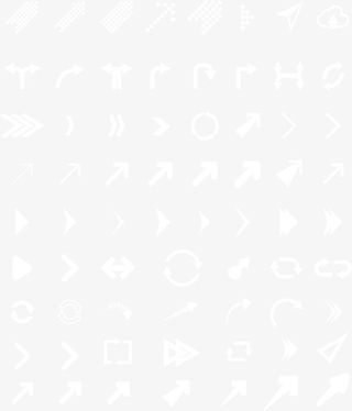 63款白色箭头图标矢量素材免抠