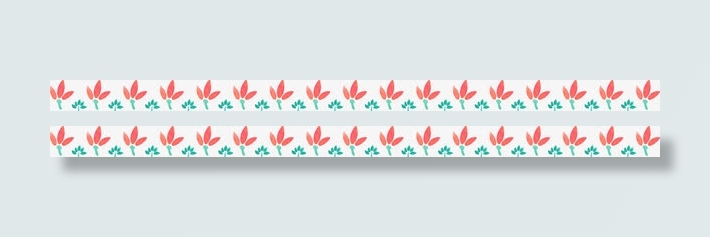 清新水彩分界线设计免抠