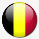 比利时国旗国圆形世界旗免抠
