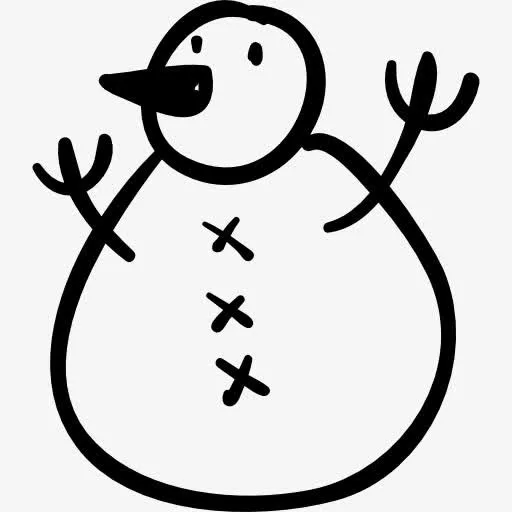 雪人图标免抠