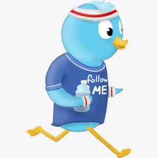 春天的慢跑者跟我图标免抠