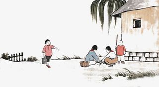 手绘清明节插画免抠