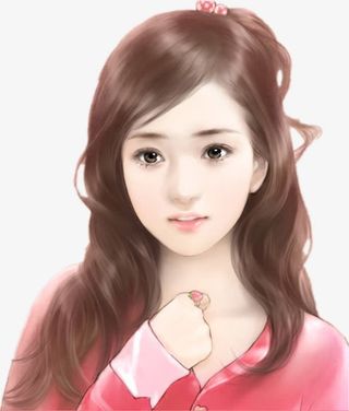 稚气女孩女学生楚楚动人免抠