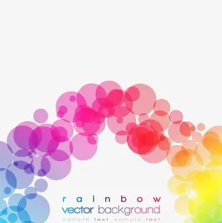 彩色的圆圈免抠