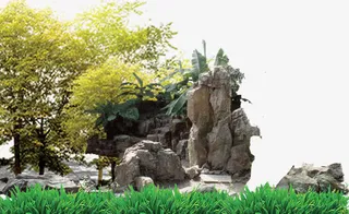 园林造景免抠