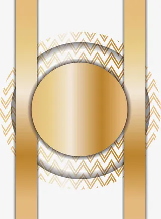 彩条装饰提案封面免抠